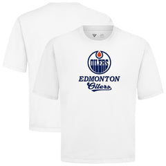 Edmonton Oilers Levelwear Team Surge Luxe Signature Knit T-Shirt - White - NHL 203613925