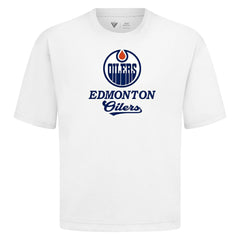 Edmonton Oilers Levelwear Team Surge Luxe Signature Knit T-Shirt - White - NHL 203613925