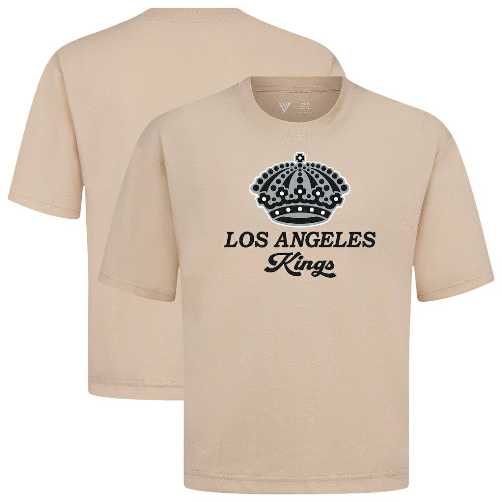 Los Angeles Kings Levelwear Team Surge Luxe Signature Knit T-Shirt - Khaki - NHL 203613932