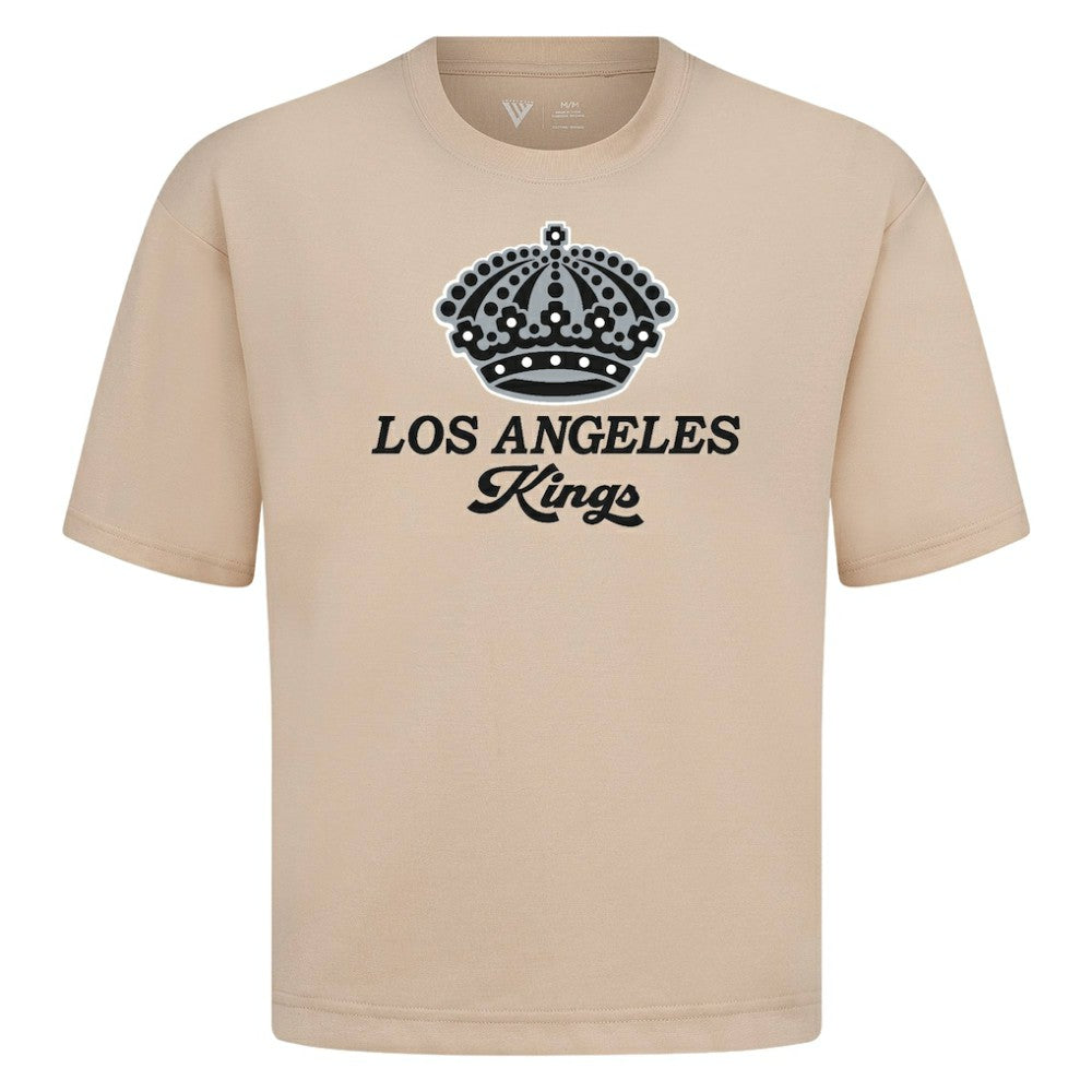 Los Angeles Kings Levelwear Team Surge Luxe Signature Knit T-Shirt - Khaki - NHL 203613932