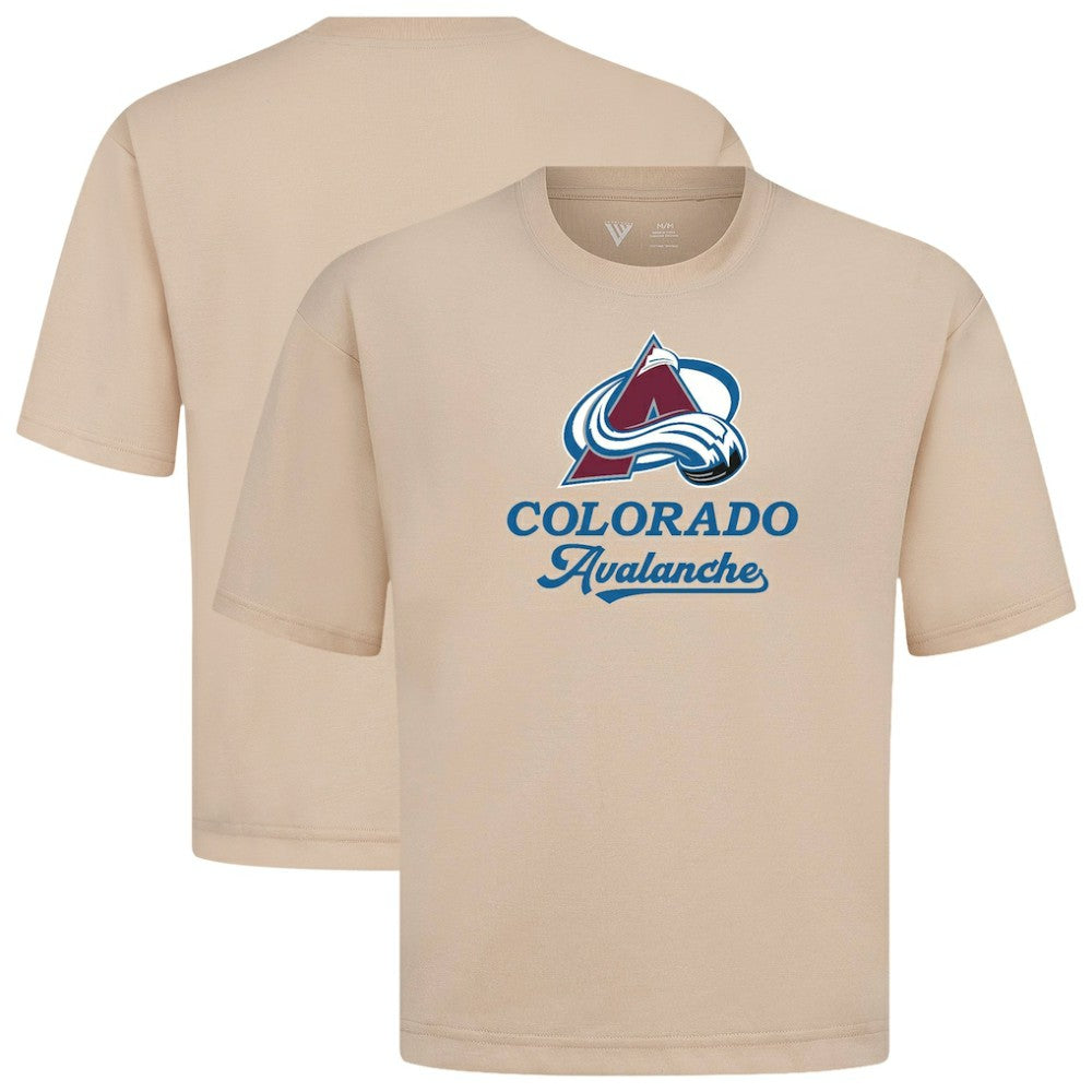 Colorado Avalanche Levelwear Team Surge Luxe Signature Knit T-Shirt - Khaki - NHL 203613934