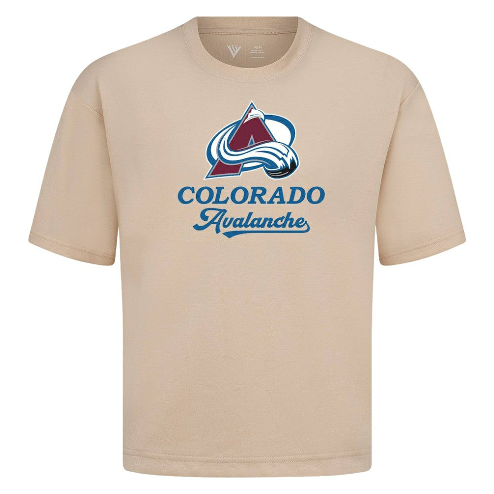 Colorado Avalanche Levelwear Team Surge Luxe Signature Knit T-Shirt - Khaki - NHL 203613934