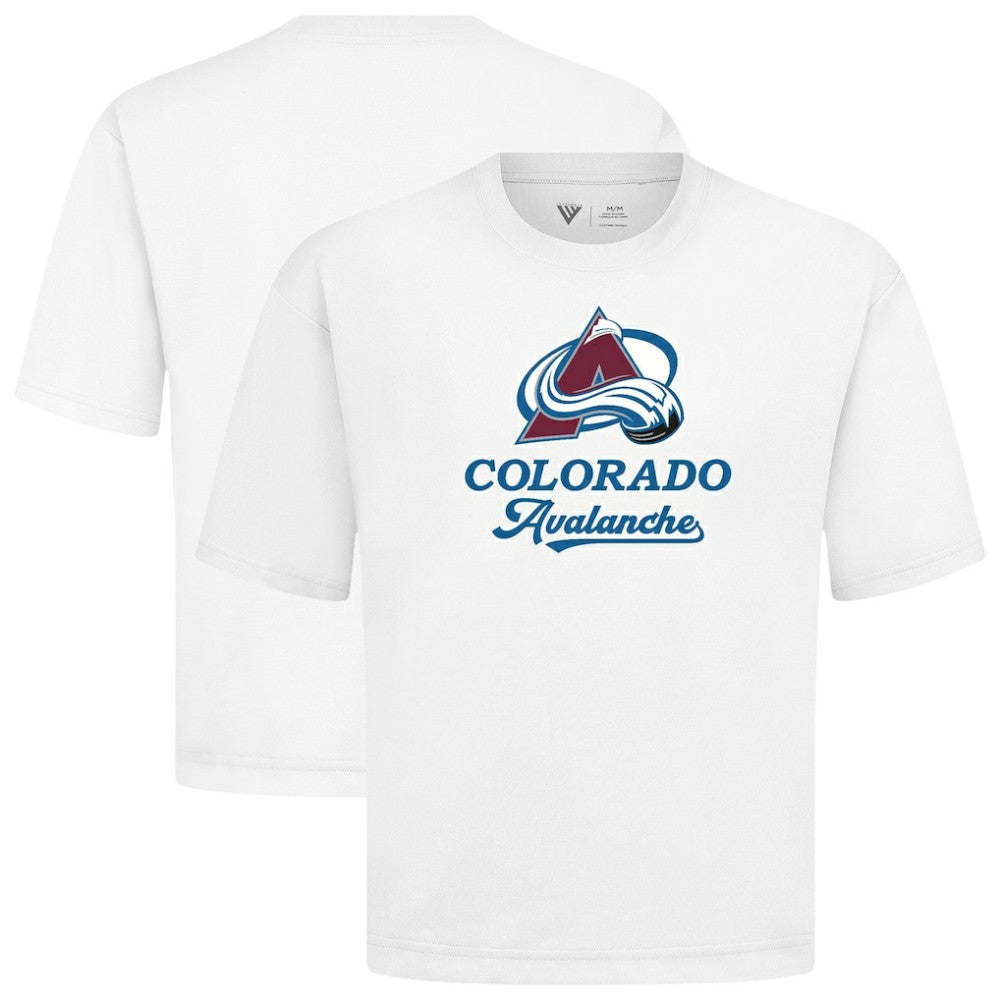 Colorado Avalanche Levelwear Team Surge Luxe Signature Knit T-Shirt - White - NHL 203613936