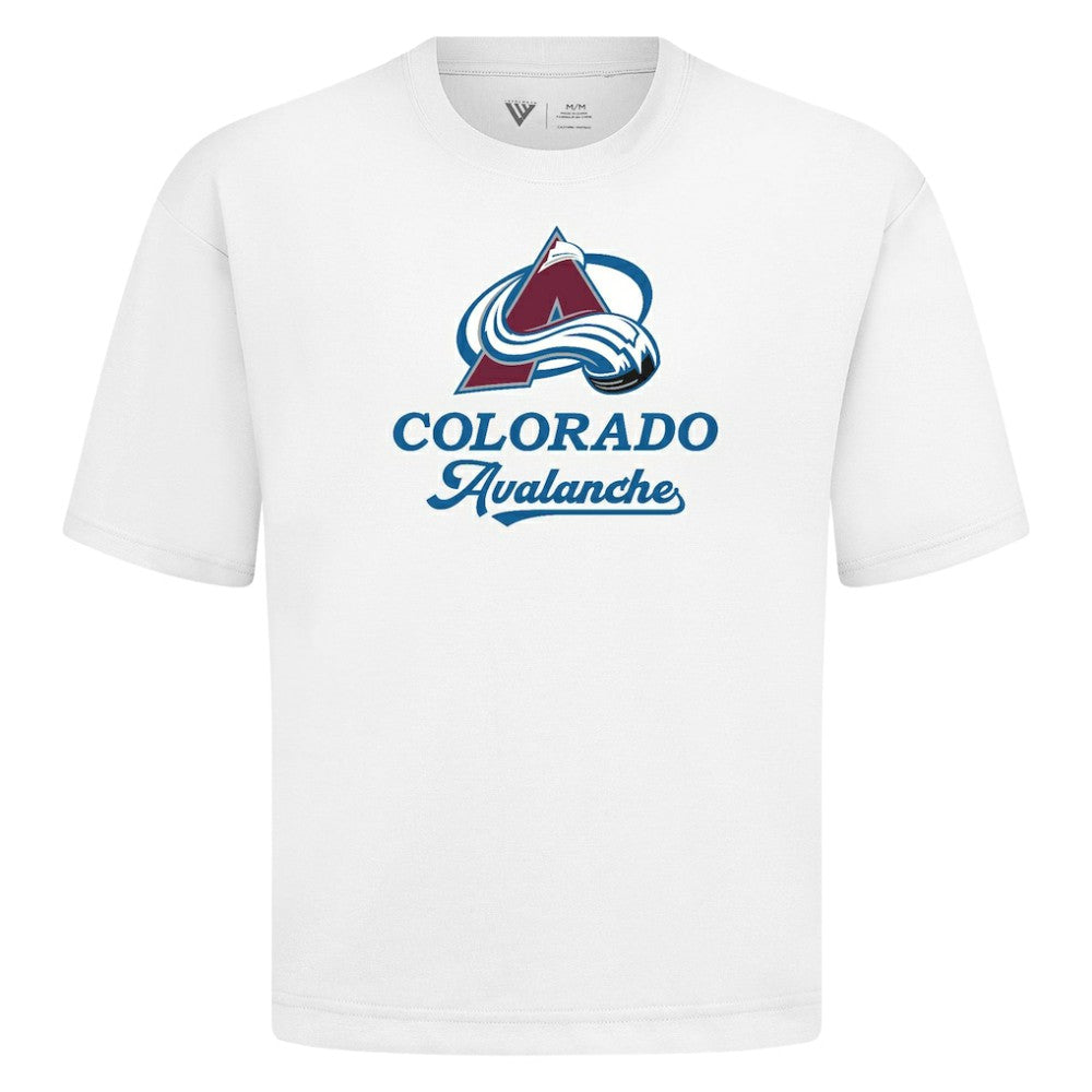 Colorado Avalanche Levelwear Team Surge Luxe Signature Knit T-Shirt - White - NHL 203613936