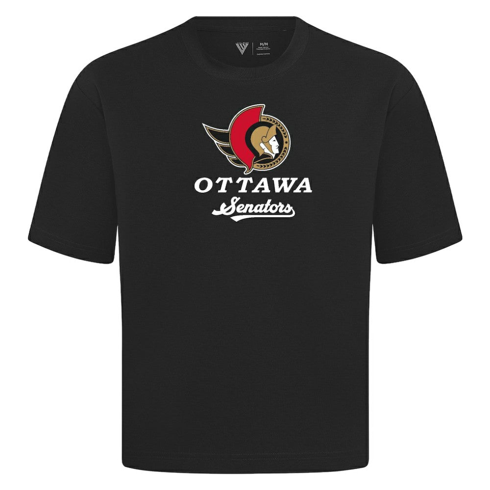 Ottawa Senators Levelwear Team Surge Luxe Signature Knit T-Shirt - Black - NHL 203613937