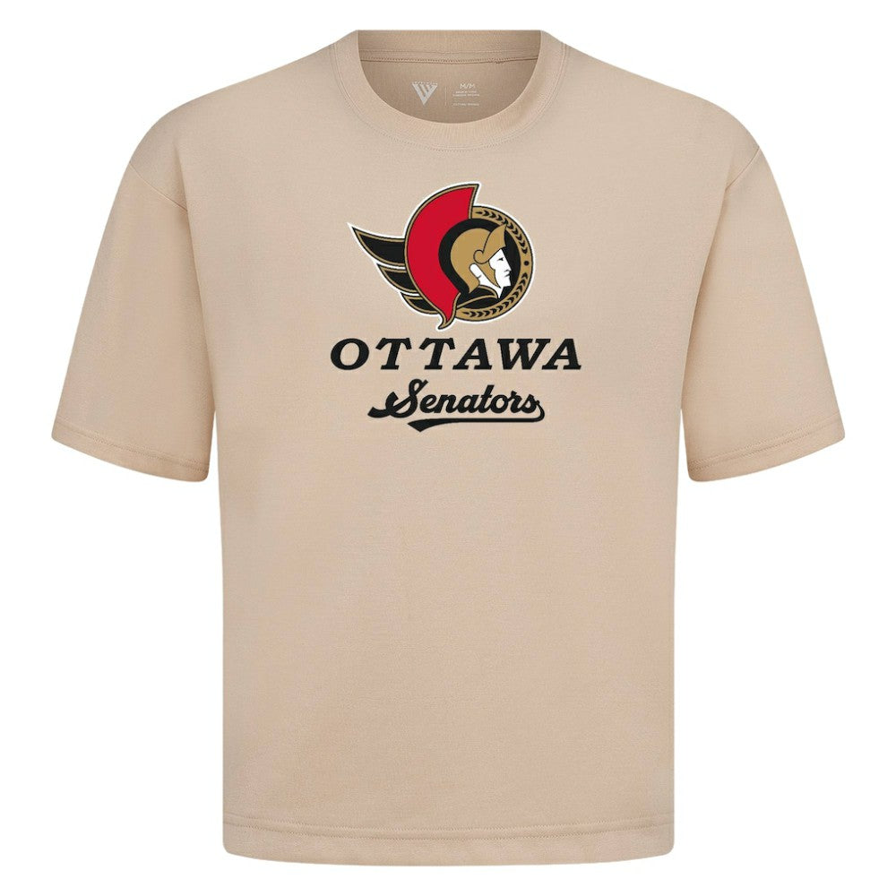 Ottawa Senators Levelwear Team Surge Luxe Signature Knit T-Shirt - Khaki - NHL 203613938