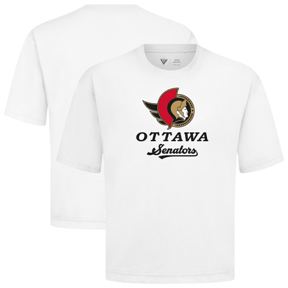 Ottawa Senators Levelwear Team Surge Luxe Signature Knit T-Shirt - White - NHL 203613939