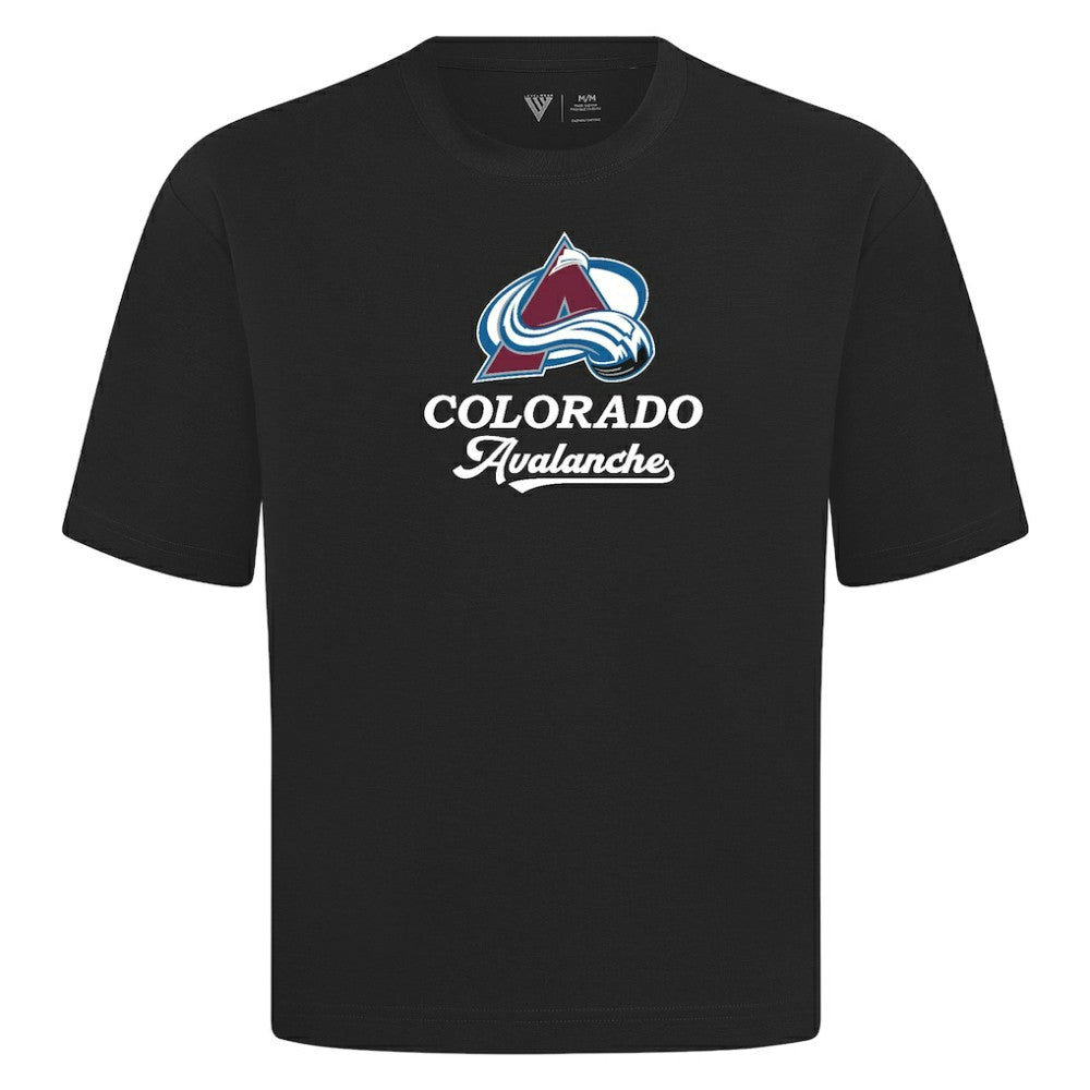 Colorado Avalanche Levelwear Team Surge Luxe Signature Knit T-Shirt - Black - NHL 203613940