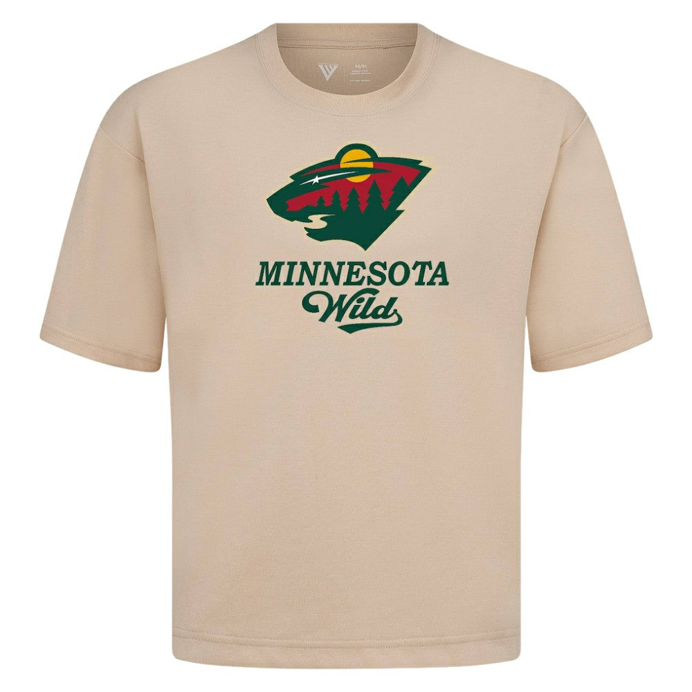 Minnesota Wild Levelwear Team Surge Luxe Signature Knit T-Shirt - Khaki - NHL 203613941