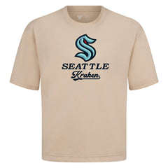 Seattle Kraken Levelwear Team Surge Luxe Signature Knit T-Shirt - Khaki - NHL 203613945