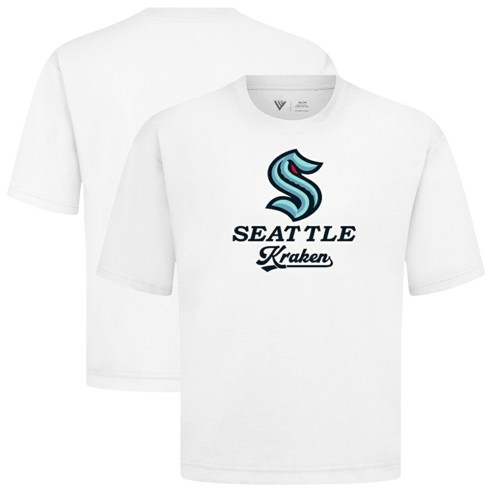 Seattle Kraken Levelwear Team Surge Luxe Signature Knit T-Shirt - White - NHL 203613946