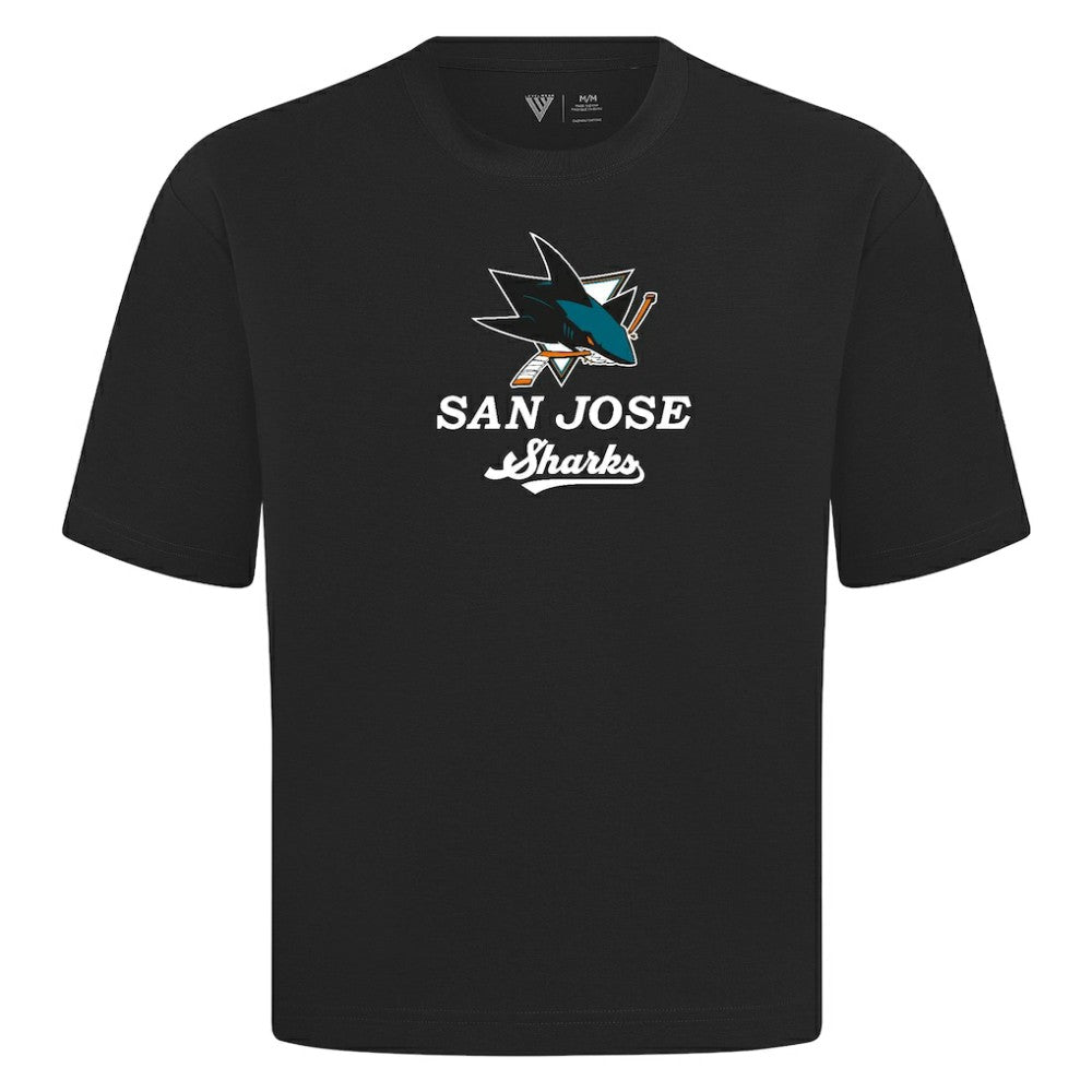 San Jose Sharks Levelwear Team Surge Luxe Signature Knit T-Shirt - Black - NHL 203613947