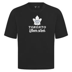Toronto Maple Leafs Levelwear Team Surge Luxe Signature Knit T-Shirt - Black - NHL 203613951