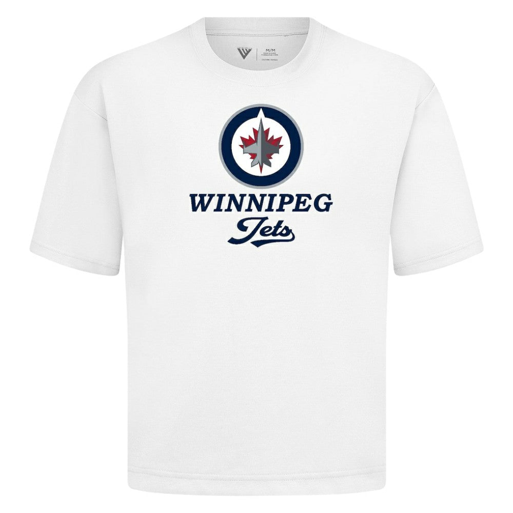 Winnipeg Jets Levelwear Team Surge Luxe Signature Knit T-Shirt - White - NHL 203613954