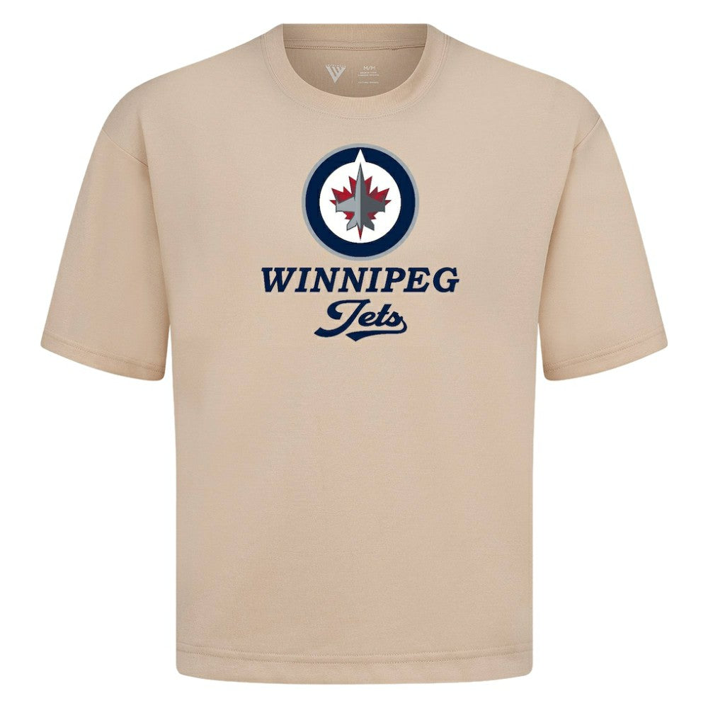 Winnipeg Jets Levelwear Team Surge Luxe Signature Knit T-Shirt - Khaki - NHL 203613955