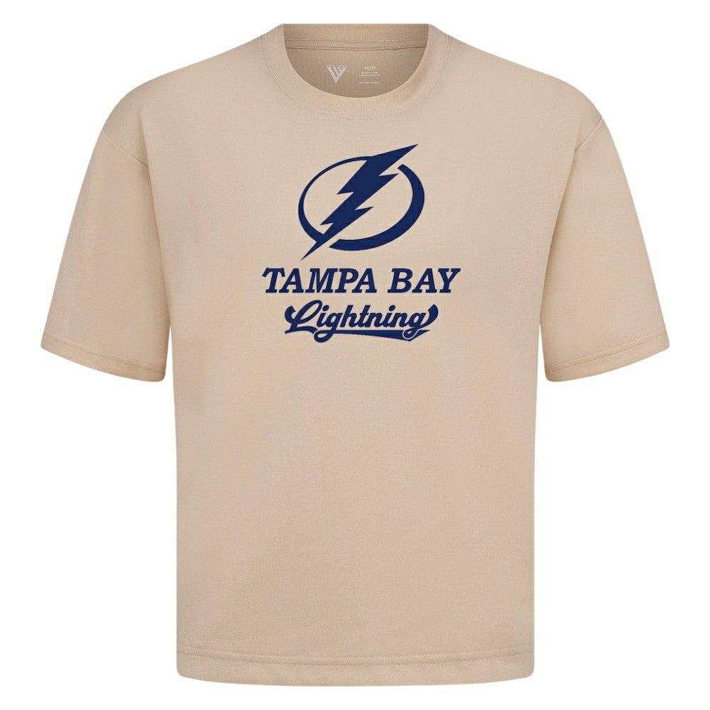 Tampa Bay Lightning Levelwear Team Surge Luxe Signature Knit T-Shirt - Khaki - NHL 203613962