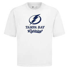 Tampa Bay Lightning Levelwear Team Surge Luxe Signature Knit T-Shirt - White - NHL 203613963