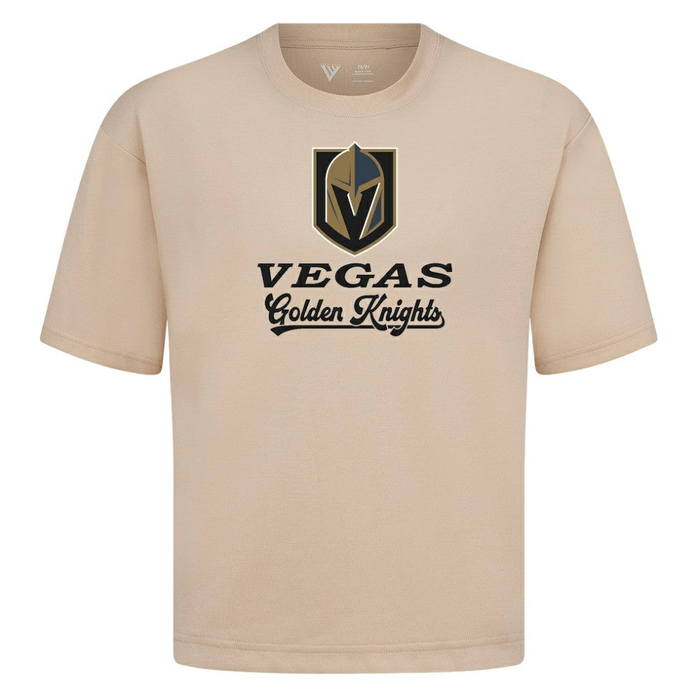 Vegas Golden Knights Levelwear Team Surge Luxe Signature Knit T-Shirt - Khaki - NHL 203613964