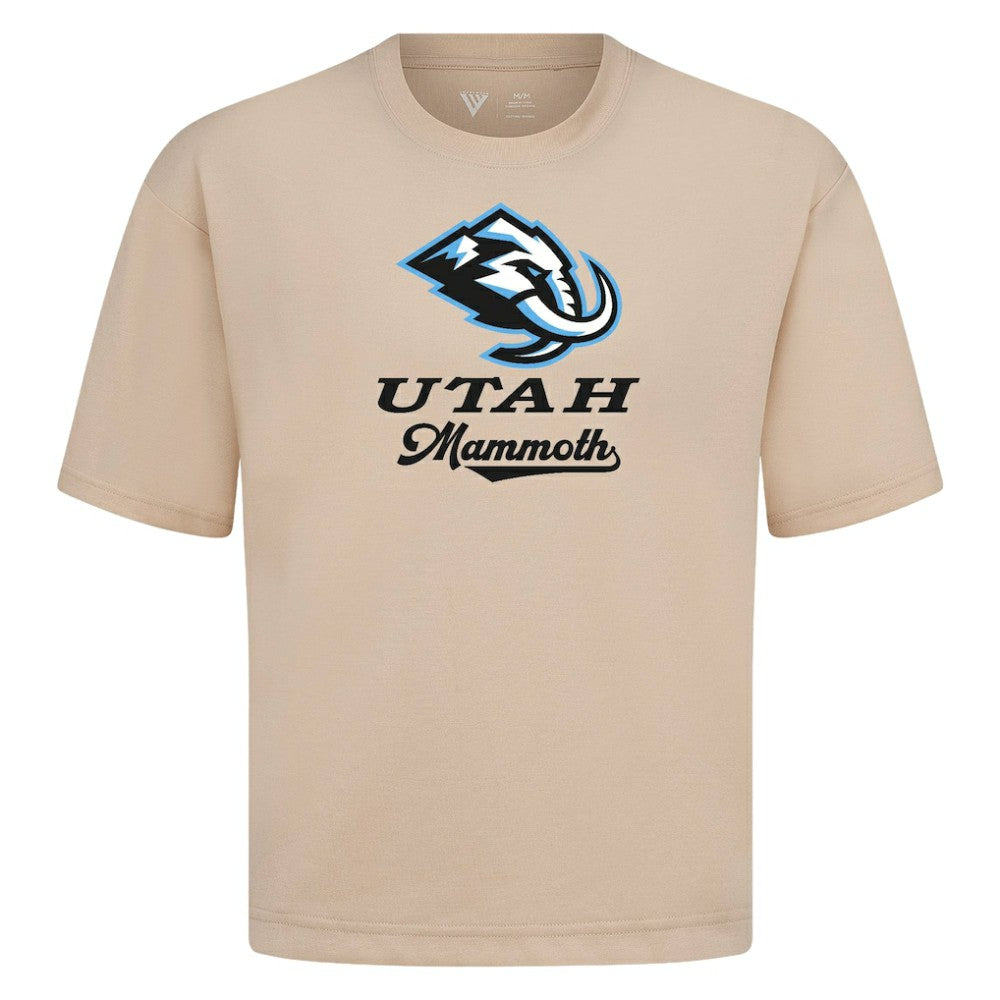 Utah Mammoth Levelwear Team Surge Luxe Signature Knit T-Shirt - Khaki - NHL 203613965