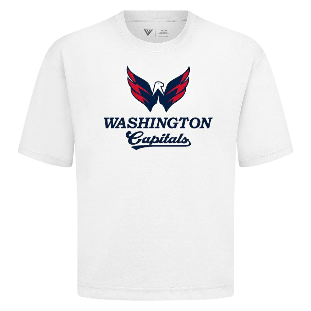 Washington Capitals Levelwear Team Surge Luxe Signature Knit T-Shirt - White - NHL 203613970
