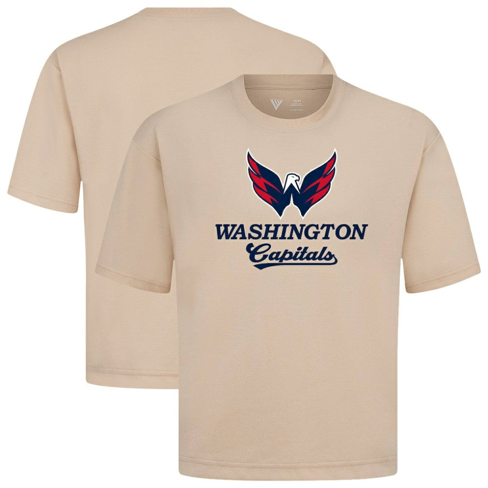 Washington Capitals Levelwear Team Surge Luxe Signature Knit T-Shirt - Khaki - NHL 203613976