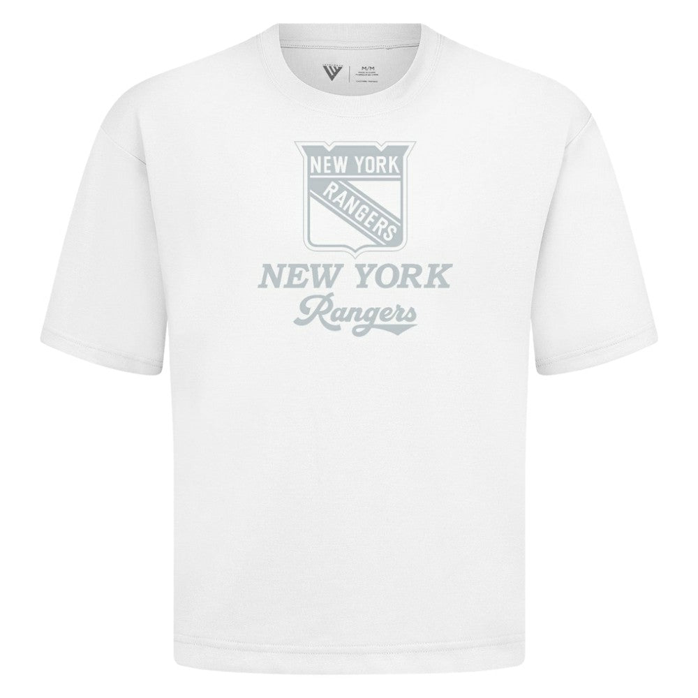 New York Rangers Levelwear Shadow Surge Luxe Signature Knit T-Shirt - White - NHL 203613978
