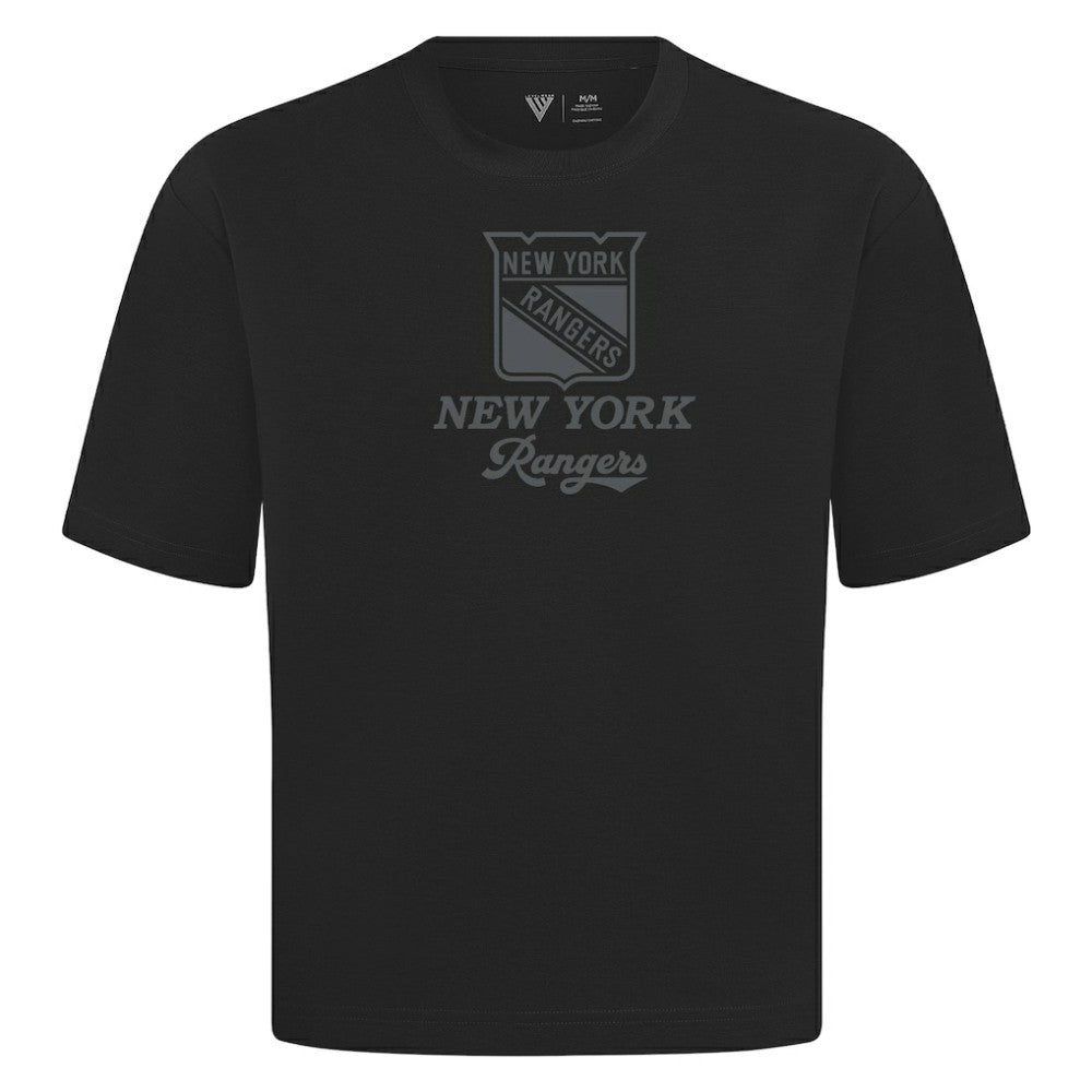 New York Rangers Levelwear Shadow Surge Luxe Signature Knit T-Shirt - Black - NHL 203613982