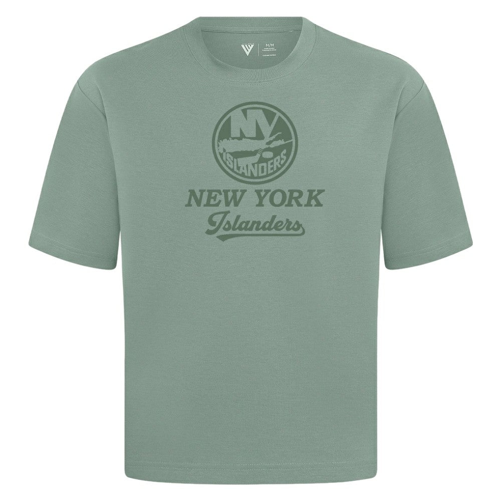 New York Islanders Levelwear Shadow Surge Luxe Signature Knit T-Shirt - Green - NHL 203613985
