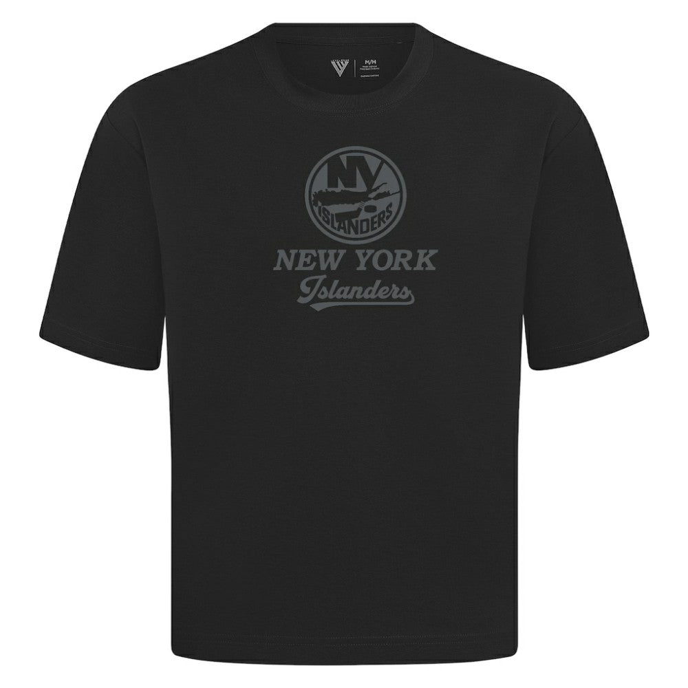 New York Islanders Levelwear Shadow Surge Luxe Signature Knit T-Shirt - Black - NHL 203613986
