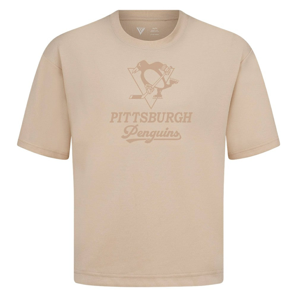Pittsburgh Penguins Levelwear Shadow Surge Luxe Signature Knit T-Shirt - Khaki - NHL 203613992