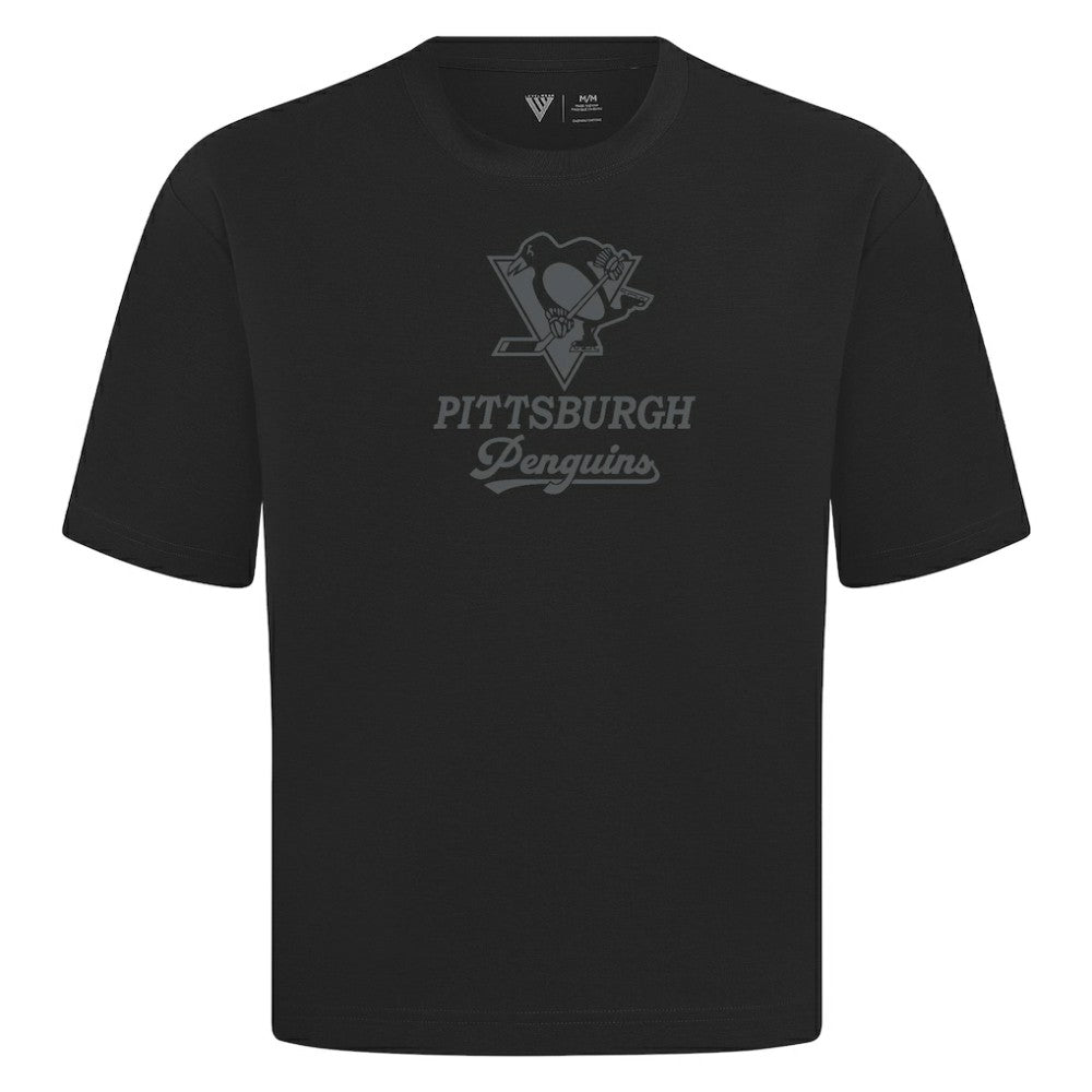 Pittsburgh Penguins Levelwear Shadow Surge Luxe Signature Knit T-Shirt - Black - NHL 203613994