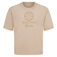 Boston Bruins Levelwear Shadow Surge Luxe Signature Knit T-Shirt - Khaki - NHL 203613996