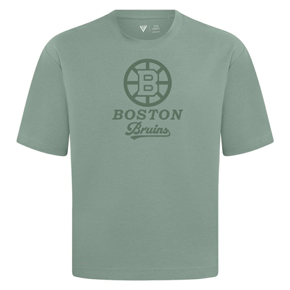 Boston Bruins Levelwear Shadow Surge Luxe Signature Knit T-Shirt - Green - NHL 203613997