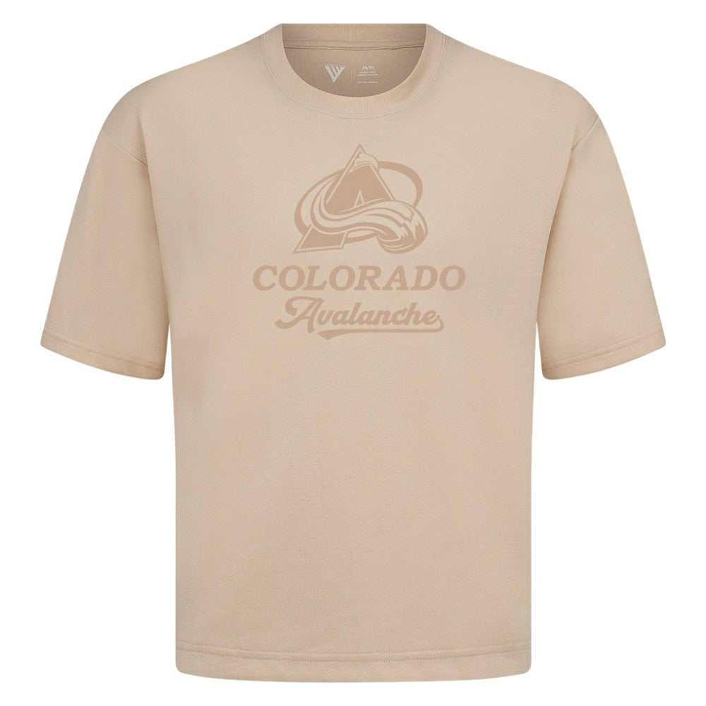 Colorado Avalanche Levelwear Shadow Surge Luxe Signature Knit T-Shirt - Khaki - NHL 203613999