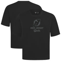 New Jersey Devils Levelwear Shadow Surge Luxe Signature Knit T-Shirt - Black - NHL 203614003