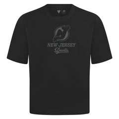 New Jersey Devils Levelwear Shadow Surge Luxe Signature Knit T-Shirt - Black - NHL 203614003
