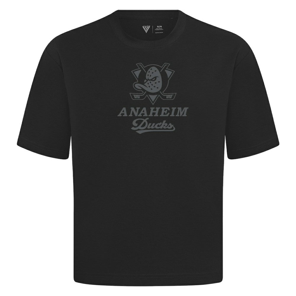 Anaheim Ducks Levelwear Shadow Surge Luxe Signature Knit T-Shirt - Black - NHL 203614006