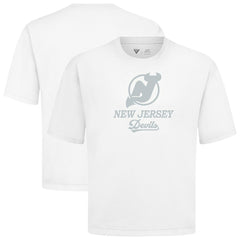 New Jersey Devils Levelwear Shadow Surge Luxe Signature Knit T-Shirt - White - NHL 203614008