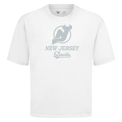 New Jersey Devils Levelwear Shadow Surge Luxe Signature Knit T-Shirt - White - NHL 203614008