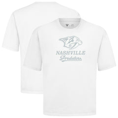 Nashville Predators Levelwear Shadow Surge Luxe Signature Knit T-Shirt - White - NHL 203614009