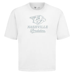 Nashville Predators Levelwear Shadow Surge Luxe Signature Knit T-Shirt - White - NHL 203614009