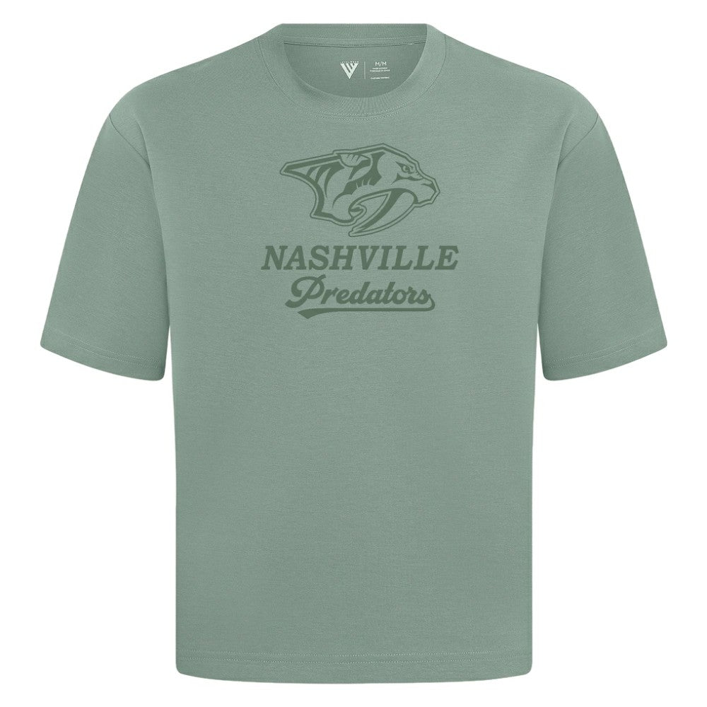 Nashville Predators Levelwear Shadow Surge Luxe Signature Knit T-Shirt - Green - NHL 203614014