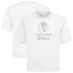Chicago Blackhawks Levelwear Shadow Surge Luxe Signature Knit T-Shirt - White - NHL 203614015