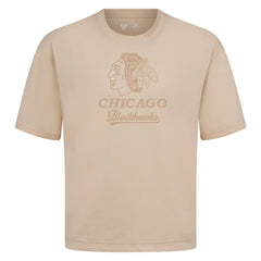 Chicago Blackhawks Levelwear Shadow Surge Luxe Signature Knit T-Shirt - Khaki - NHL 203614017