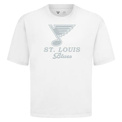 St. Louis Blues Levelwear Shadow Surge Luxe Signature Knit T-Shirt - White - NHL 203614018