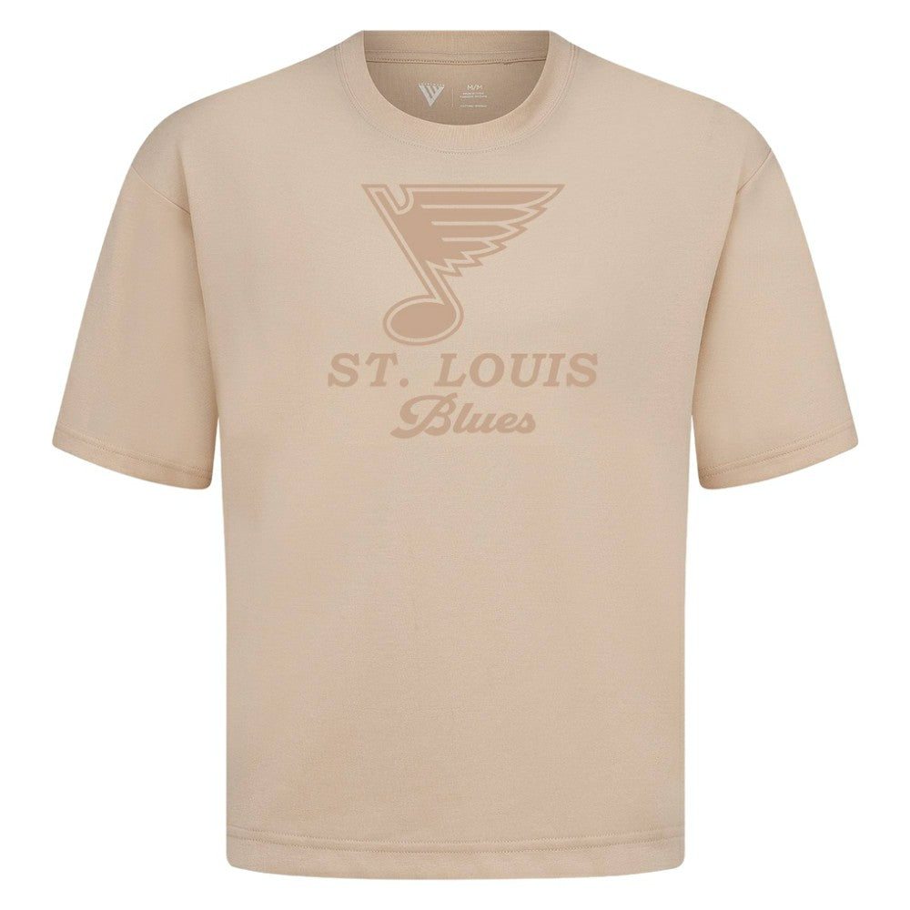 St. Louis Blues Levelwear Shadow Surge Luxe Signature Knit T-Shirt - Khaki - NHL 203614019