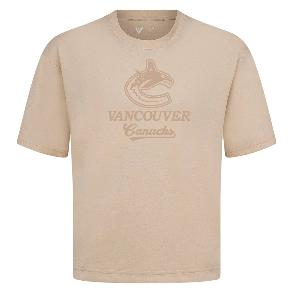 Vancouver Canucks Levelwear Shadow Surge Luxe Signature Knit T-Shirt - Khaki - NHL 203614020