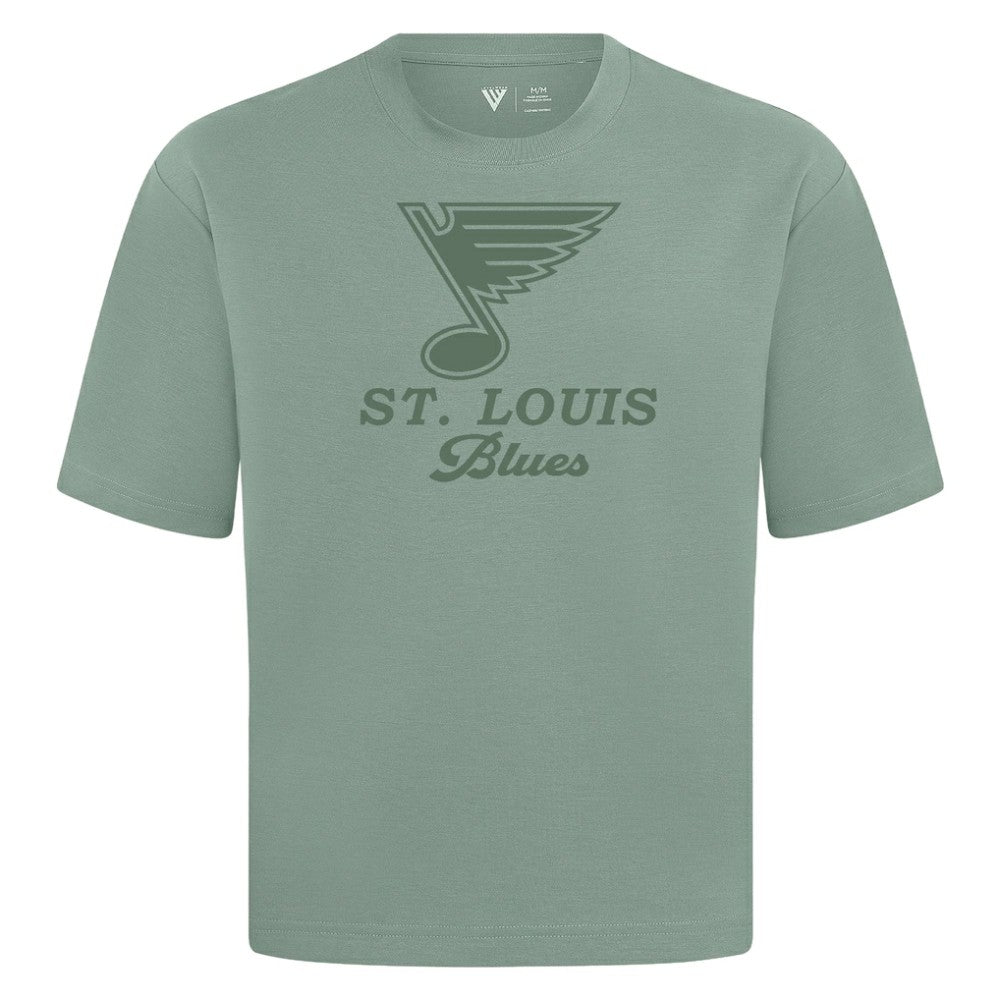 St. Louis Blues Levelwear Shadow Surge Luxe Signature Knit T-Shirt - Green - NHL 203614023
