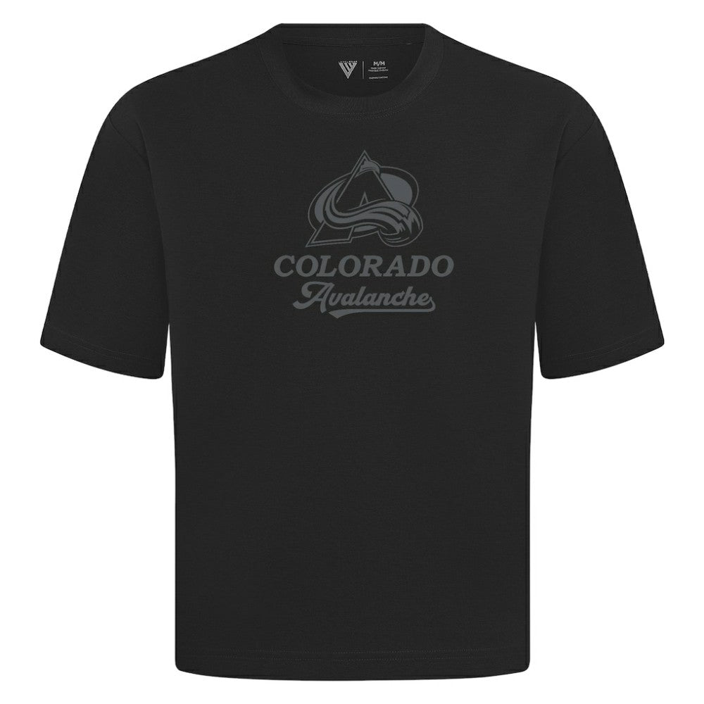 Colorado Avalanche Levelwear Shadow Surge Luxe Signature Knit T-Shirt - Black - NHL 203614025