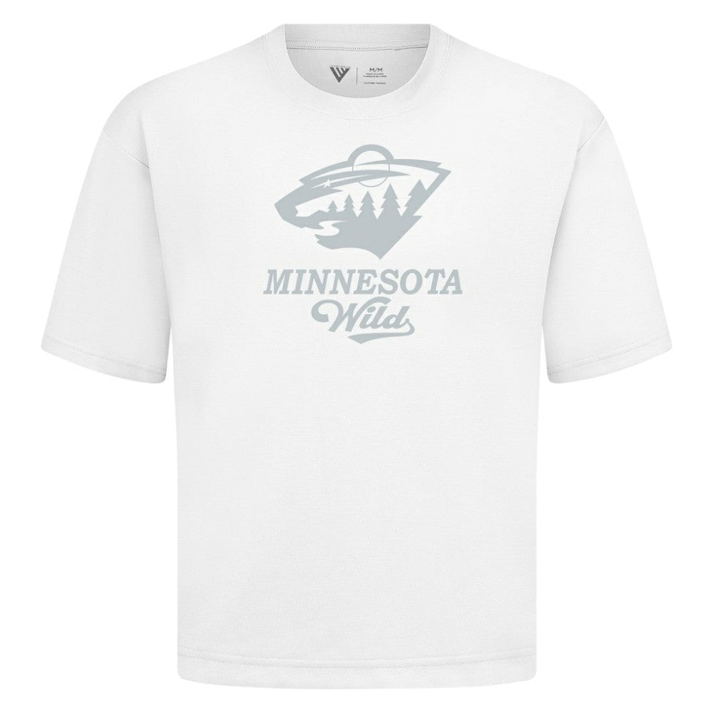 Minnesota Wild Levelwear Shadow Surge Luxe Signature Knit T-Shirt - White - NHL 203614026